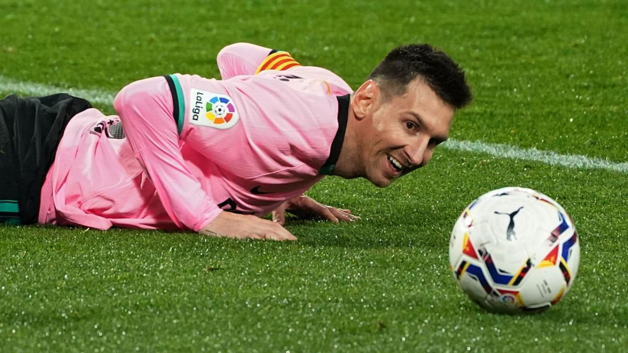 Football star Lionel Messi. Credit: AFP Photo