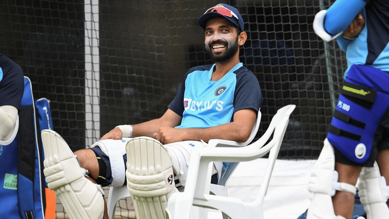 India's captain Ajinkya Rahane waits to bat during a training session at the MCG in Melbourne on January 2, 2021, ahead of the third cricket Test match in Sydney on January 7. Credit: AFP
