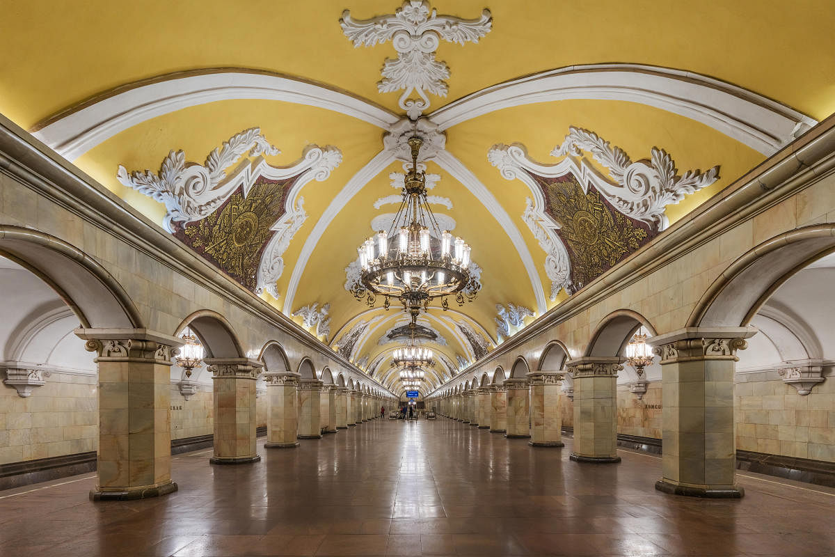 Komsomolskaya Metro Station. PHOTO COURTESY WIKIPEDIA