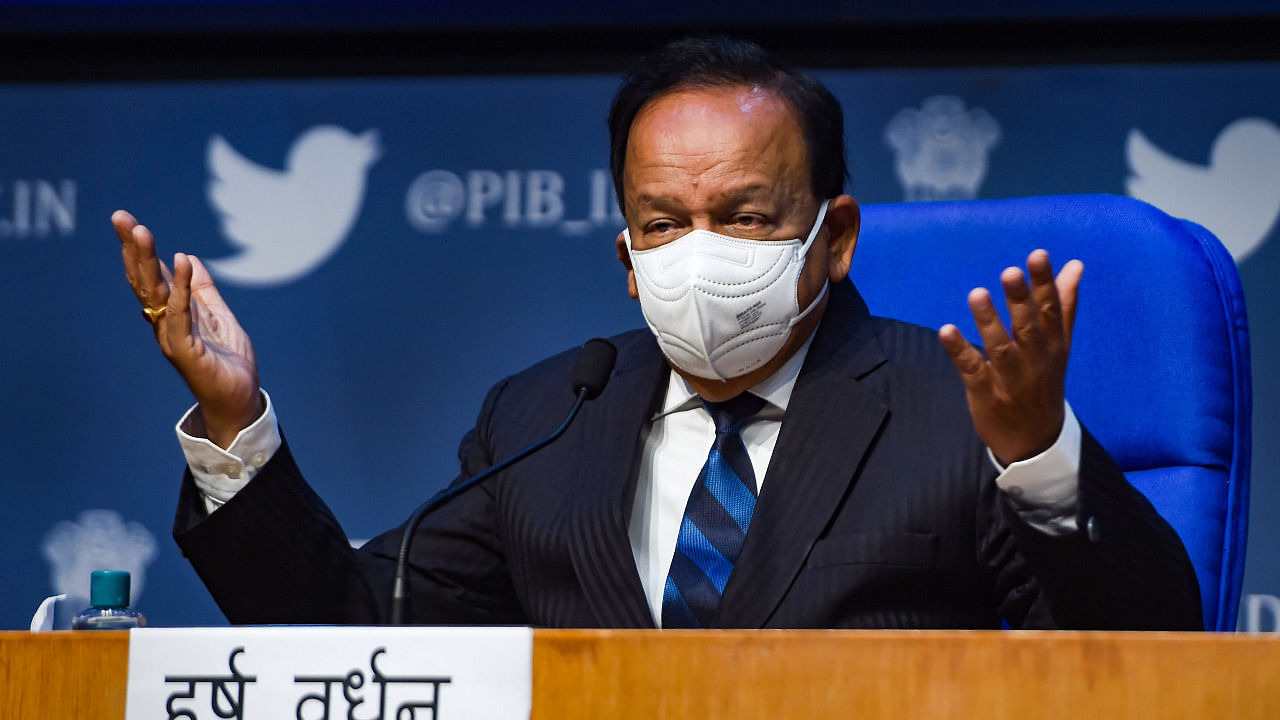 Union Health Minister Harsh Vardhan. Credit: PTI Photo