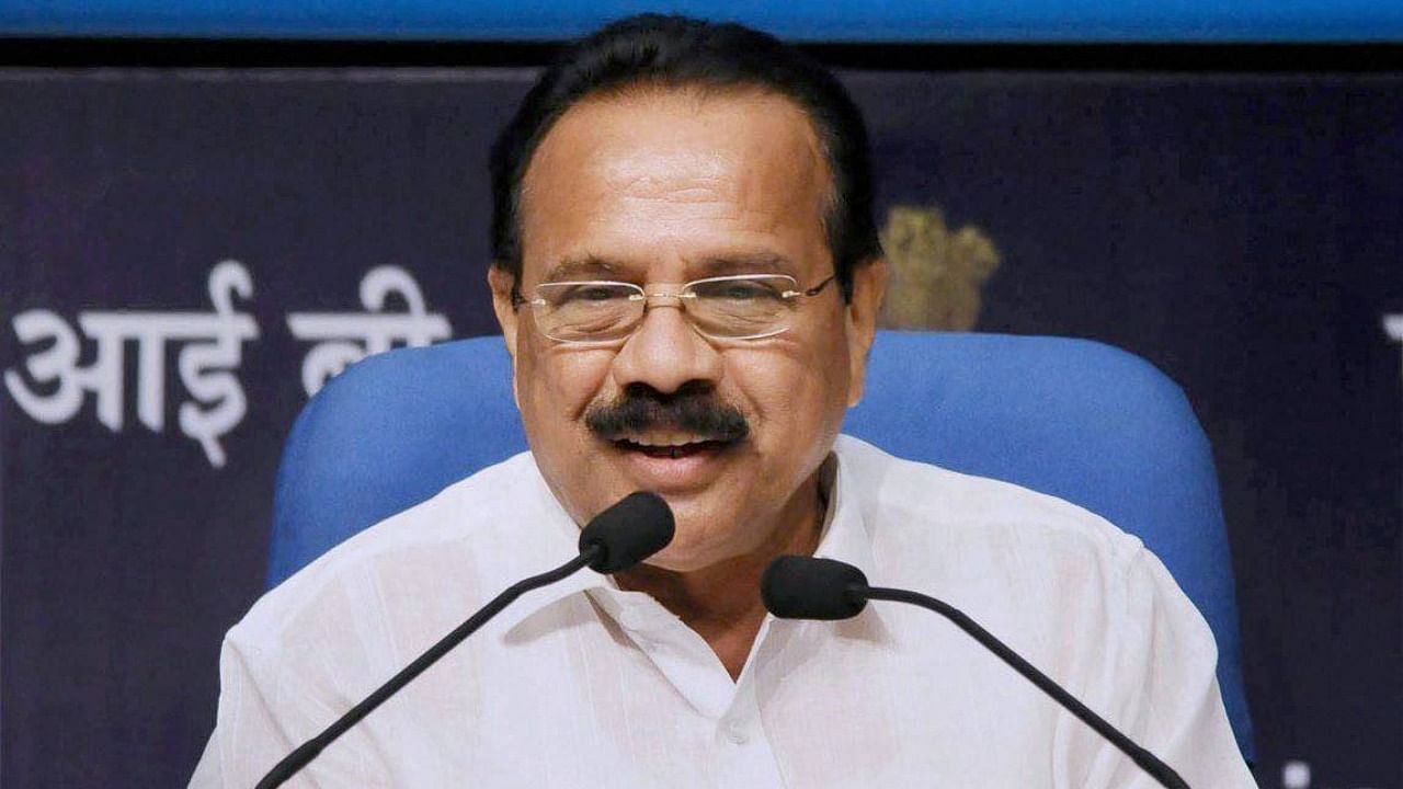 Union Minister for Statistics and Programme Implementation, D.V. Sadananda Gowda. Credit: PTI Photo