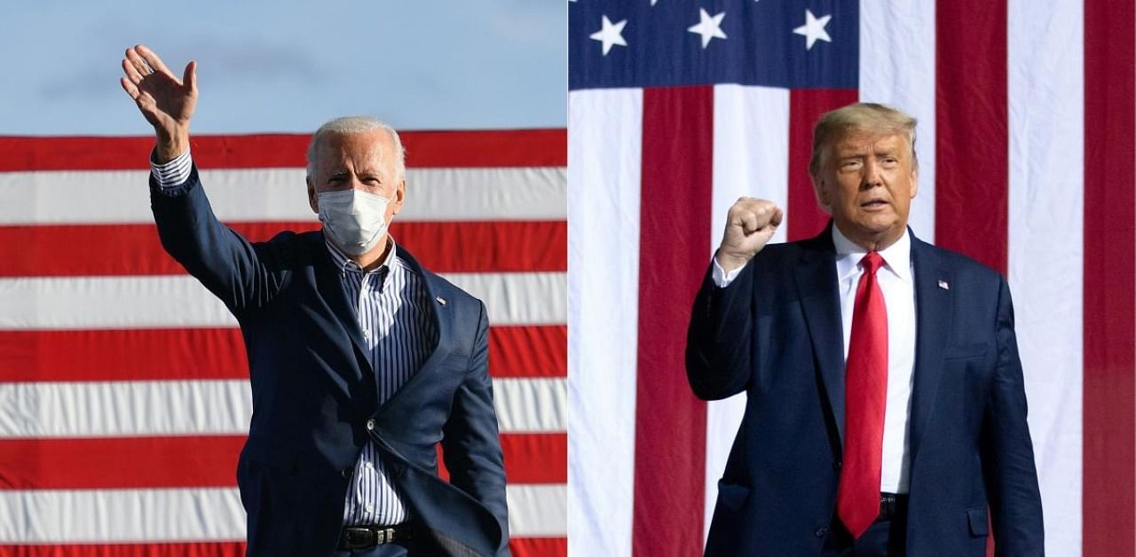 US Presidential-elect Joe Biden and Donald Trump. Credit: AFP Photo