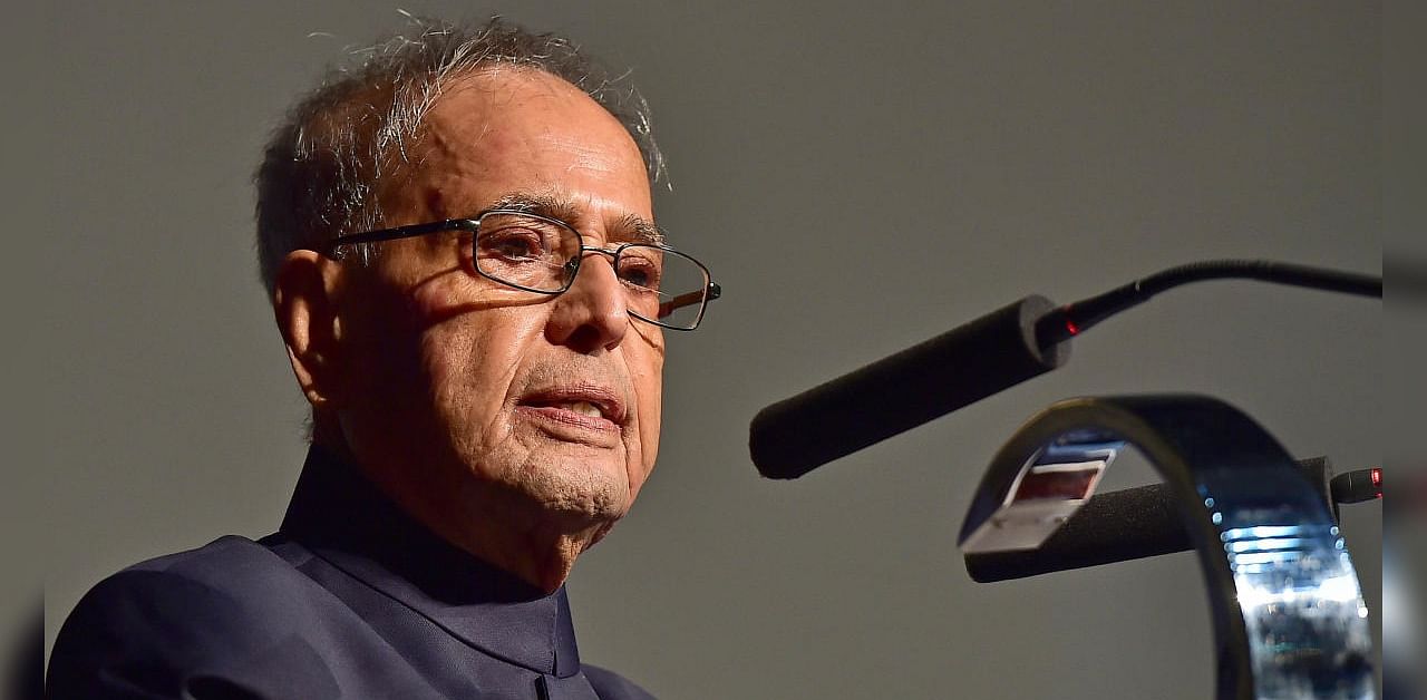 Former President Pranab Mukherjee. Credit: DH Photo