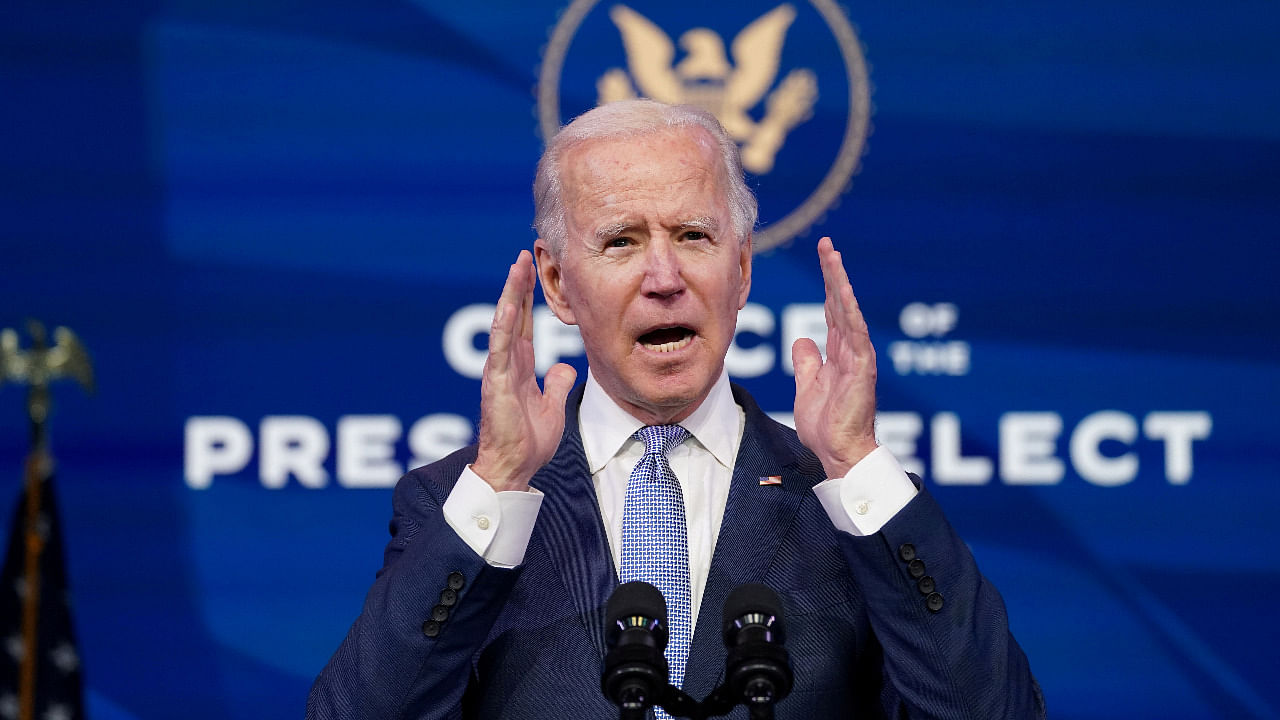 US President-elect Joe Biden. Credit: Reuters Photo