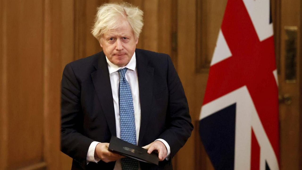 UK PM Boris Johnson. Credit: AFP.