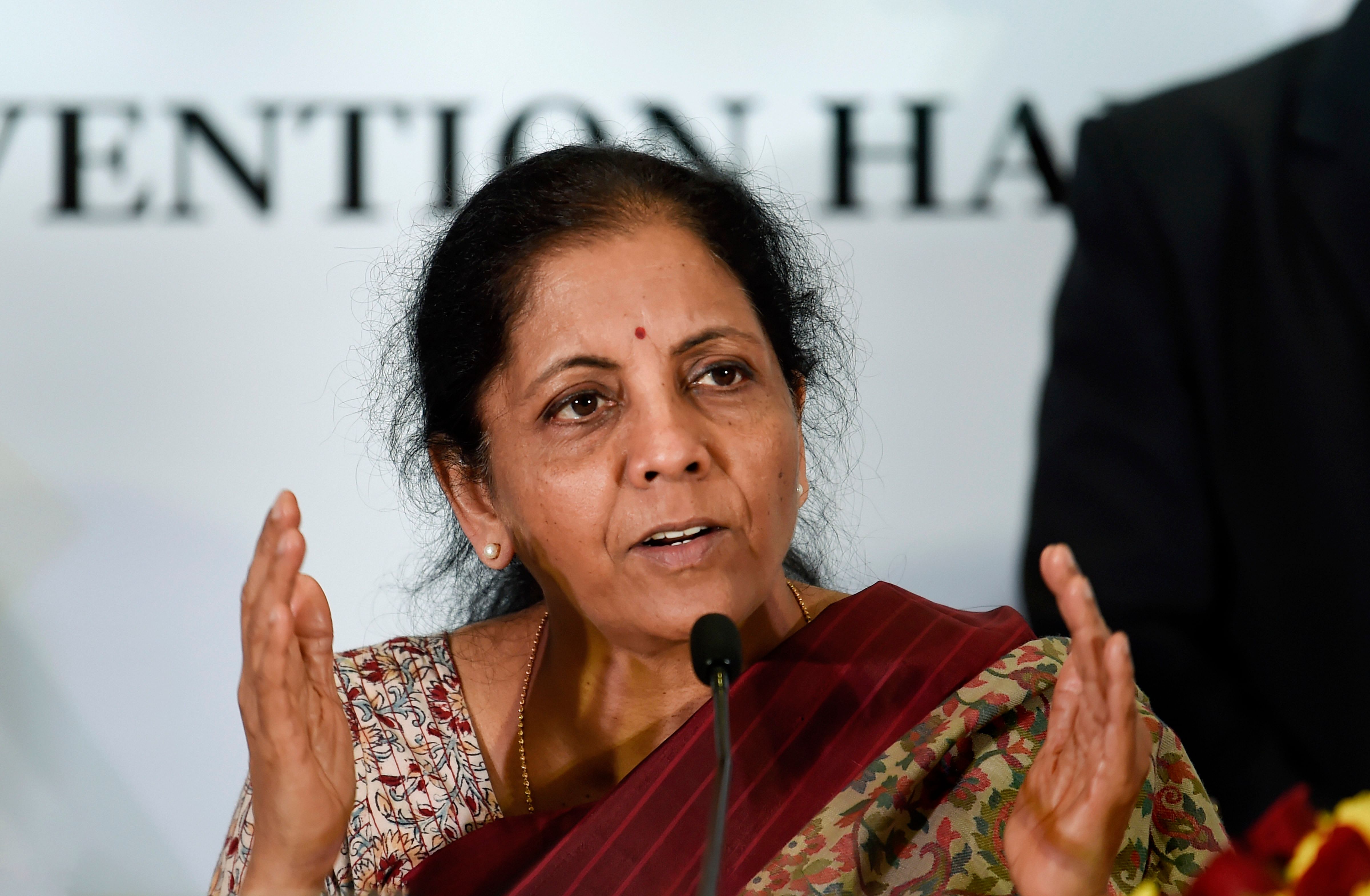 Union Finance Minister Nirmala Sitharaman. Credit: PTI File Photo