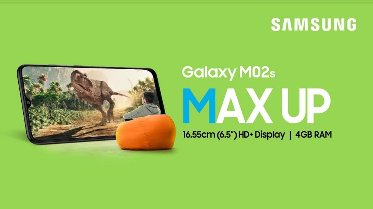 The new Galaxy M02s launched in India. Credit: Samsung
