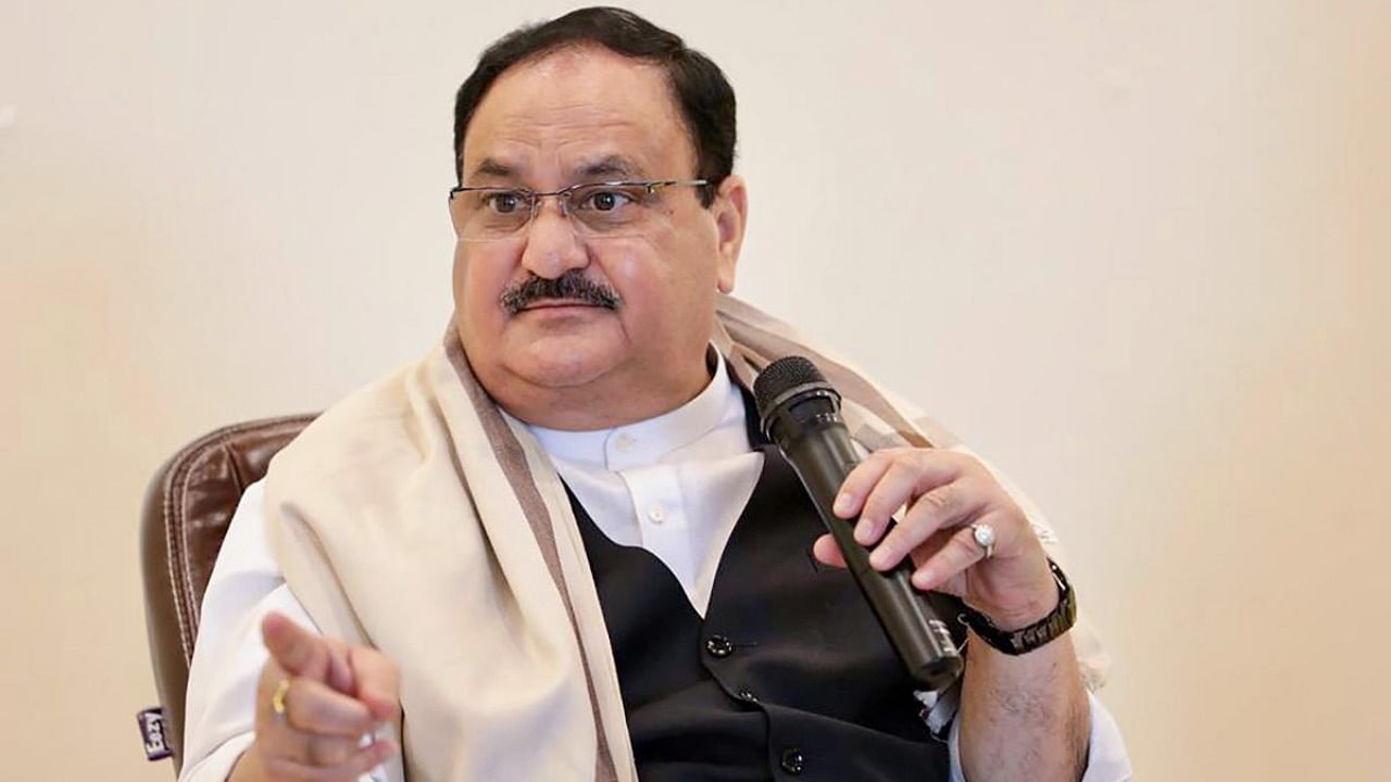 BJP president J P Nadda will have lunch with a farmer's house at Jagadanandpur village in Bardhaman from where other events will also begin. Credit: PTI file photo.