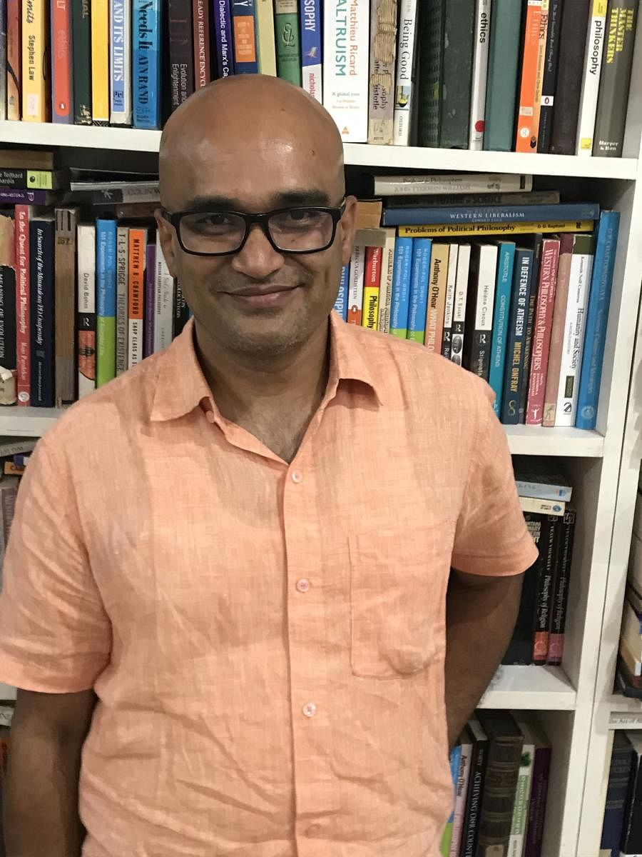 Writer-publisher Vasudhendra. Pic by author