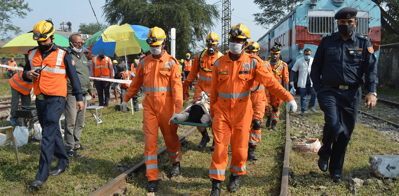 NDRF during an operation in Guwahati. Credit: PTI Photo