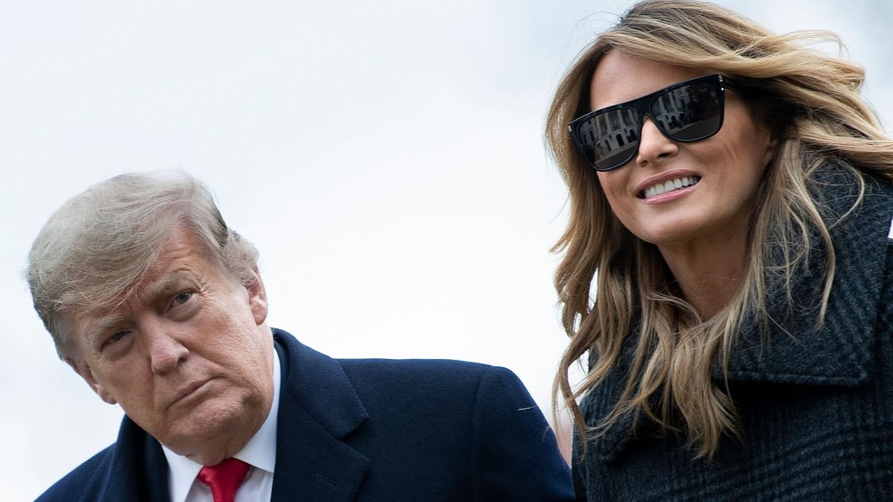 US President Donald Trump and First Lady Melania Trump. Credit: AFP Photo