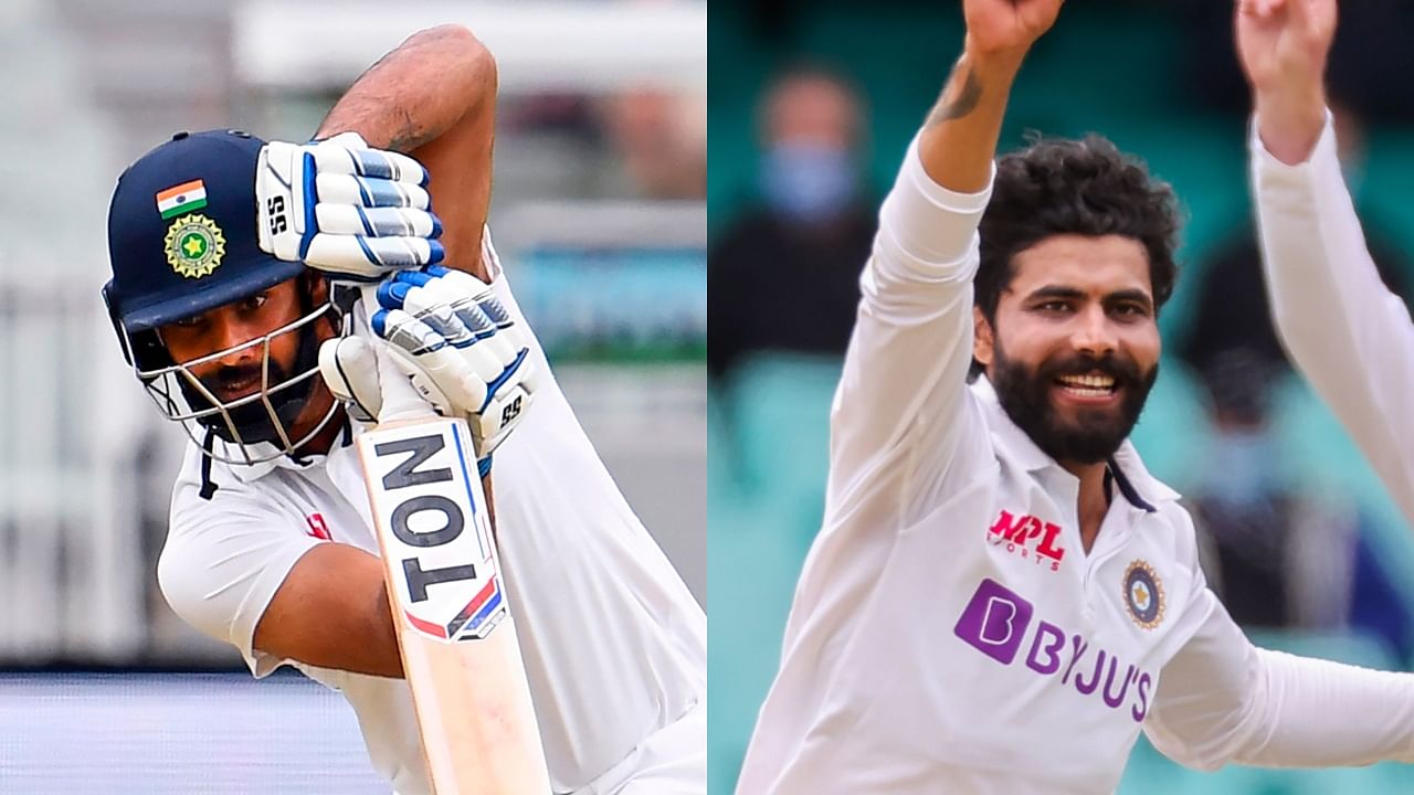 qHanuma Vihari (L) and Ravindra Jadeja (R) will not feature in the final Border-Gavaskar Trophy Test in Adelaide. Credit: AFP Photos