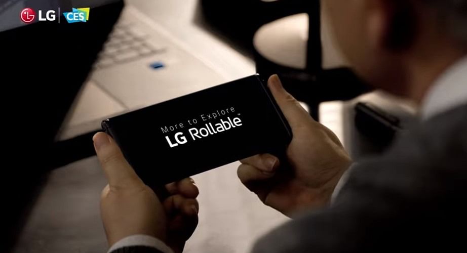LG Rollable display phones teased at CES 2021. Credit: LG Global/YouTube