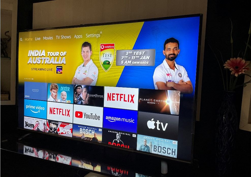 55-inch AmazonBasics FireTV Edition 4K Ultra HD Smart LED TV. Credit: DH Photo/KVN Rohit