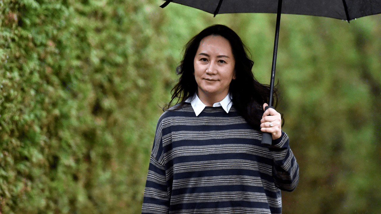 Huawei Technologies Chief Financial Officer Meng Wanzhou leaves her home to attend a court hearing in Vancouver, British Columbia, Canada. Credit: AFP File Photo