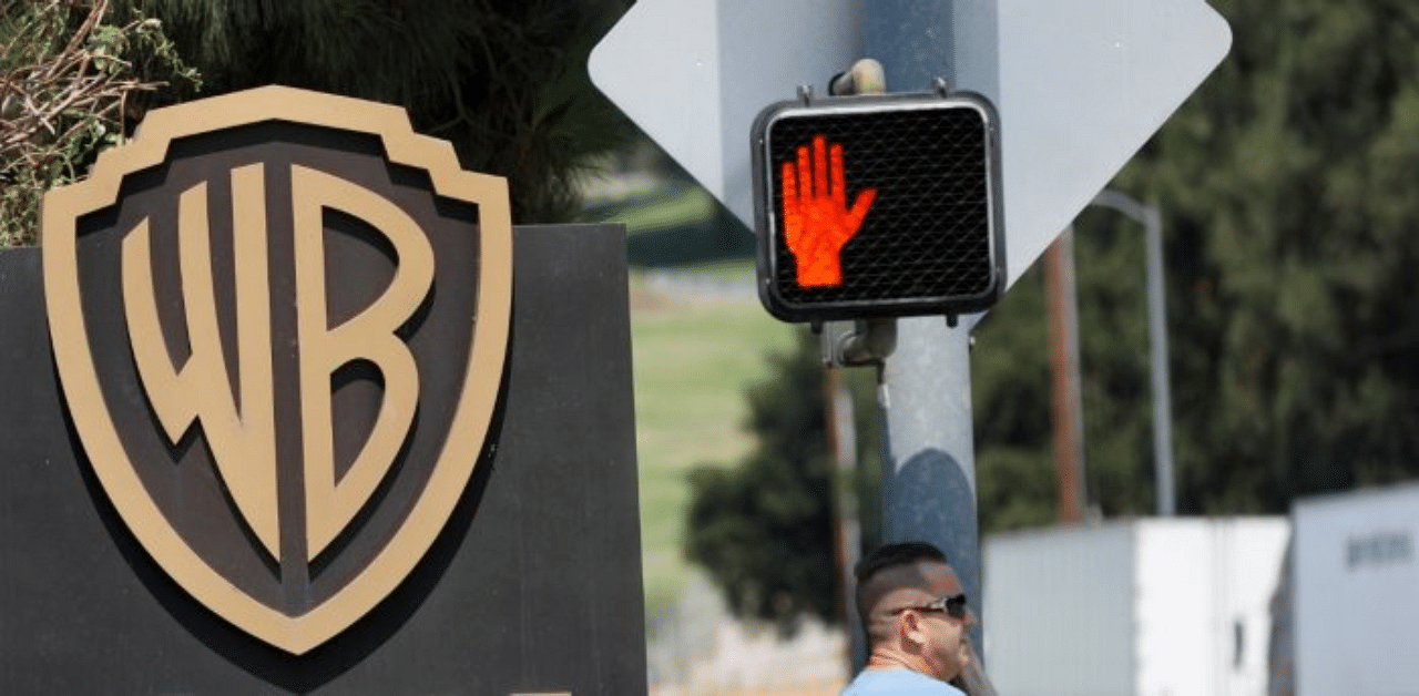 A Warner Bros. Entertainment Inc. logo is pictured at one of the studio's gates in Burbank, California. Credit: Reuters Photo 