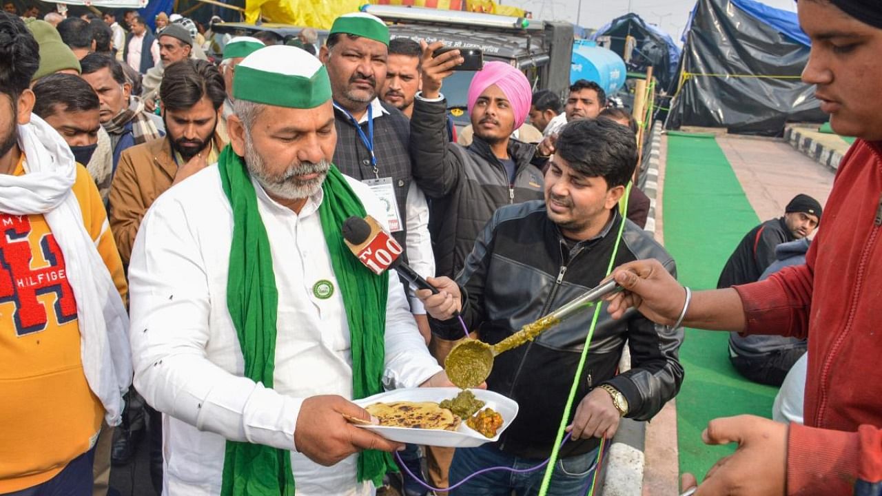 Bharatiya Kisan Union Spokesperson Rakesh Tikait. Credit: PTI Photo