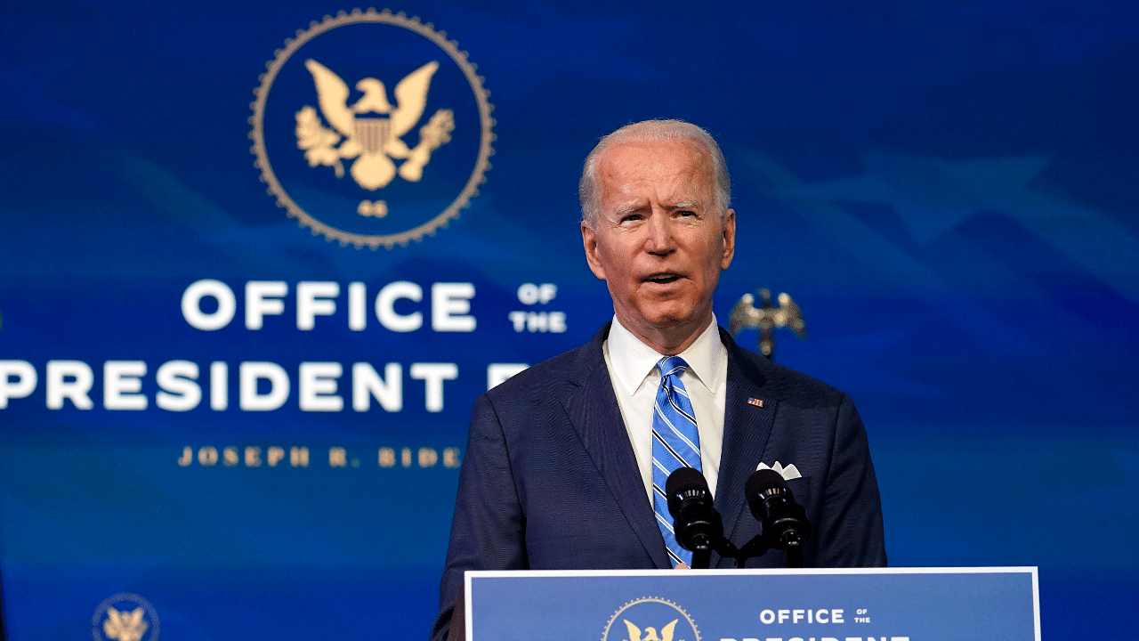 :President-elect Joe Biden. Credit: AP/PTI Photo