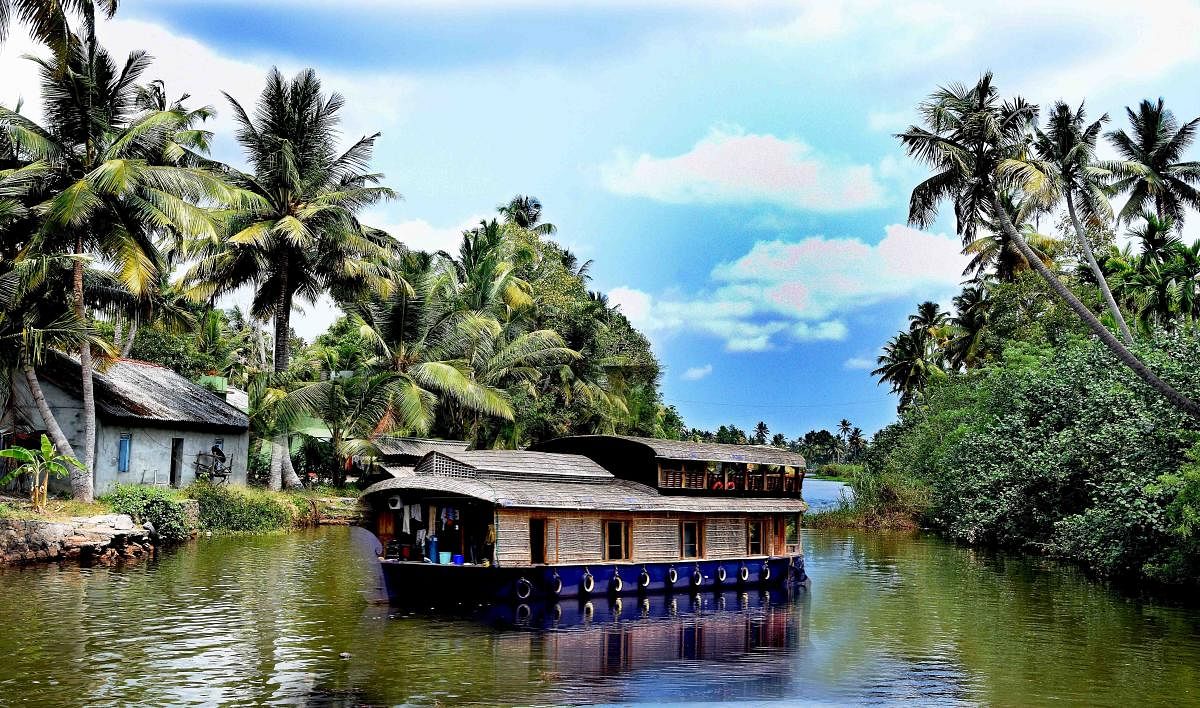 Houseboat in Kumarakom