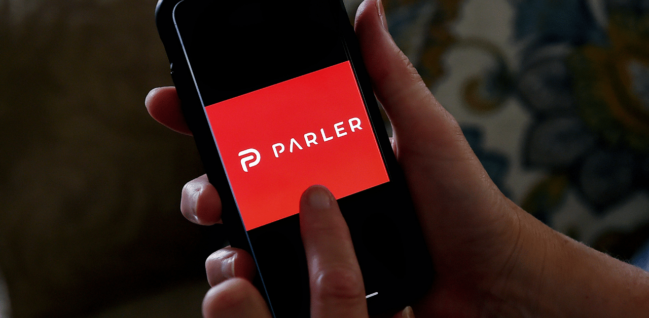 Parler, which launched in 2018, operates much like Twitter, with profiles to follow and "parleys" instead of tweets. Credit: AFP Photo