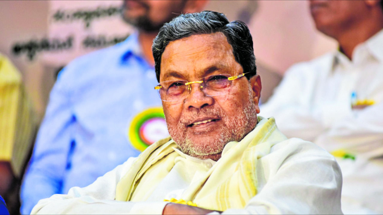 Former Karnataka CM Siddaramaiah. Credit: DH Photo