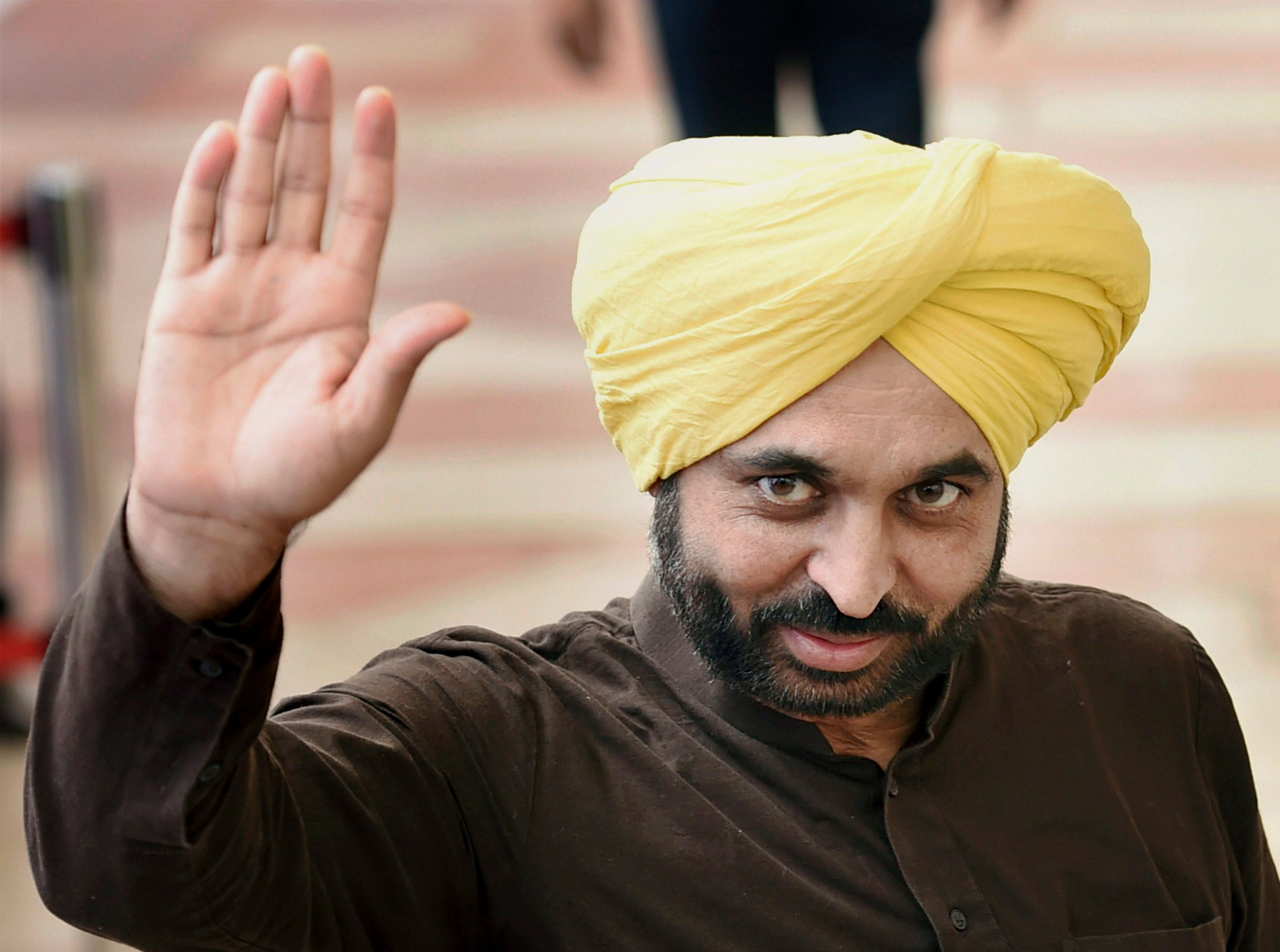 AAP MP Bhagwant Singh Mann. Credit: PTI Photo