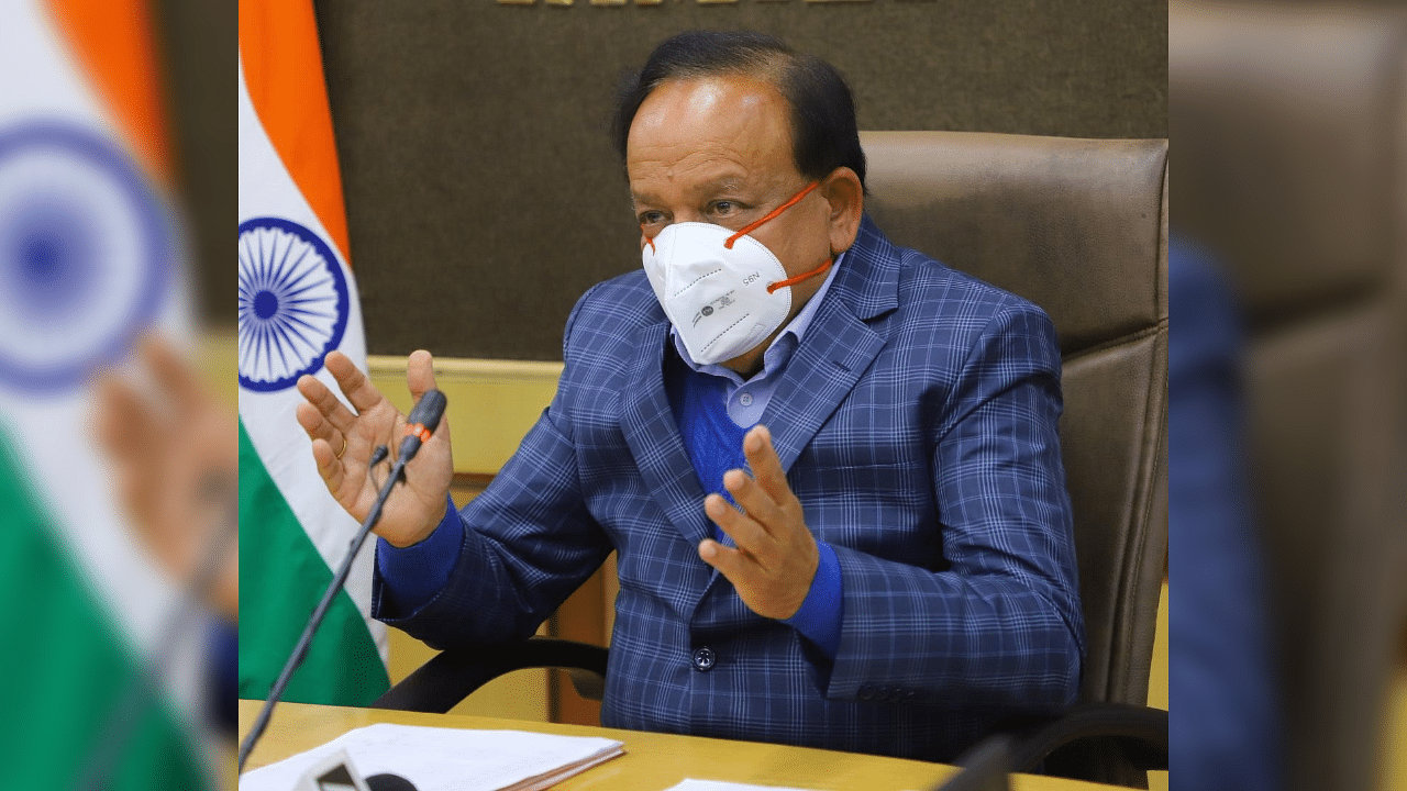 Union Health Minister Harsh Vardhan. Credit: Twitter/@drharshvardhan