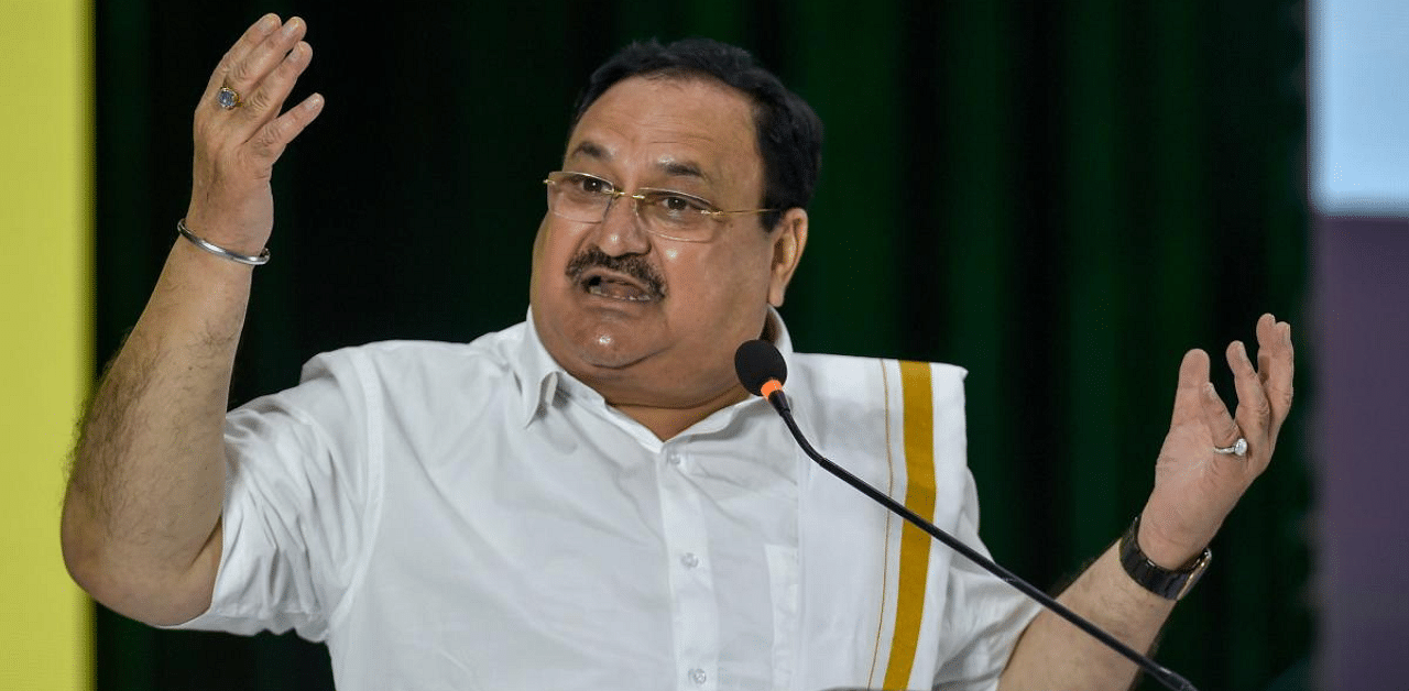 BJP president JP Nadda. Credit: PTI. 