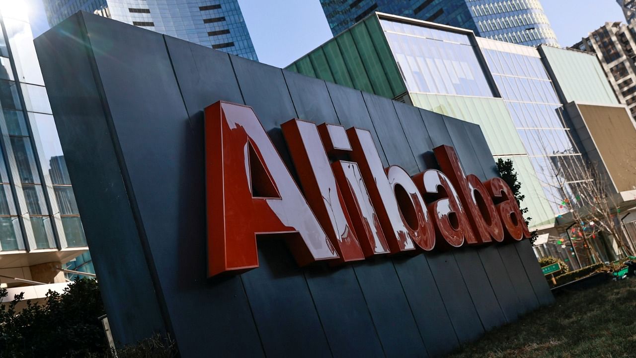 The logo of Alibaba Group is seen at its office in Beijing. Credit: Reuters Photo