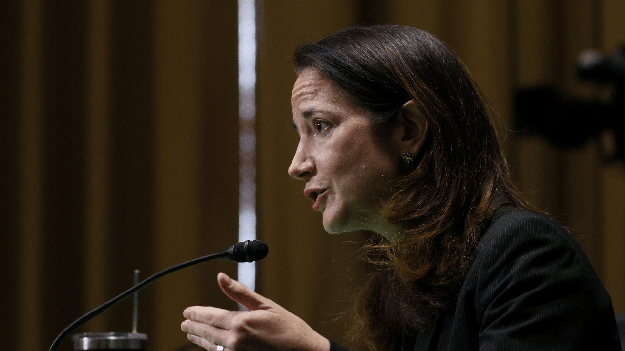 Avril Haines speaks during her confirmation hearing before the Senate Intelligence Committee to be President-elect Joe Biden's national intelligence director in Washington, DC, US. Credit: Reuters Photo