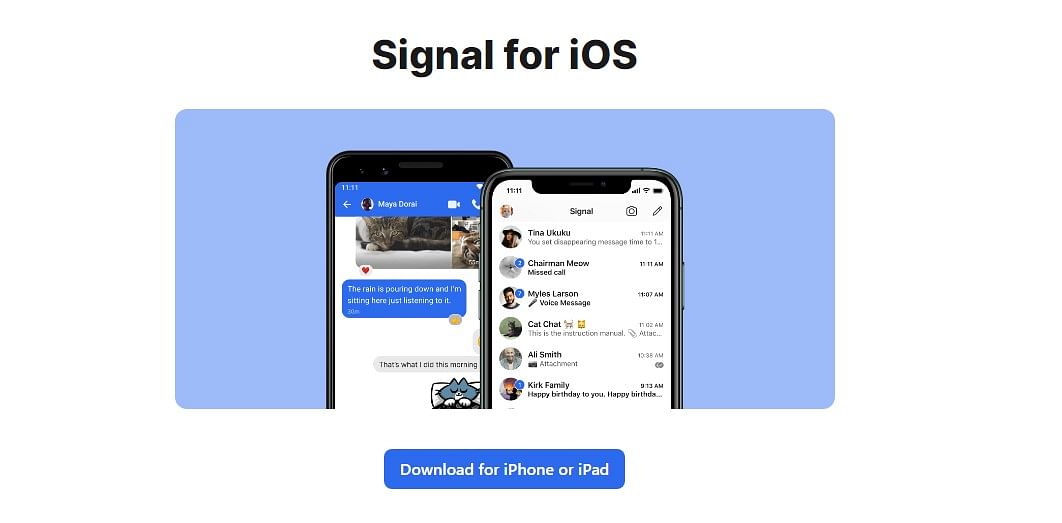 Signal website (screen-grab)