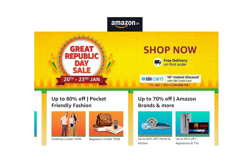 Amazon Great Republic Day Sale 2021. Credit: Amazon India website