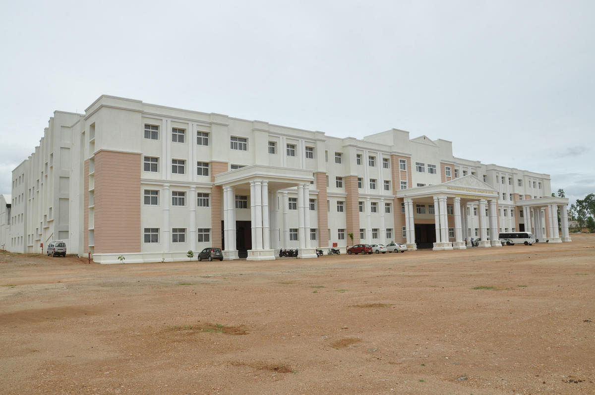The district hospital in Chamarajanagar.