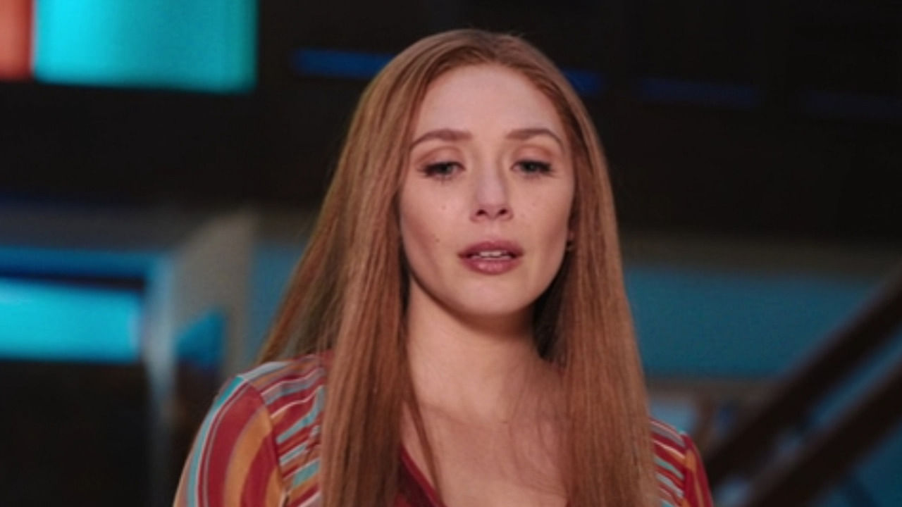 Elizabeth Olsen's Wanda Maximoff shines in the third episode of 'WandaVision'. Credit: Screenshot via Hotstar/Disney/Marvel Studios