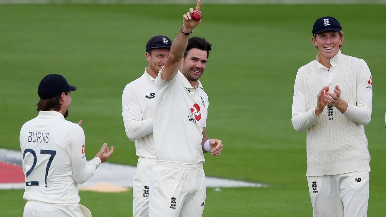 England's James Anderson. Credit: Reuters Photo