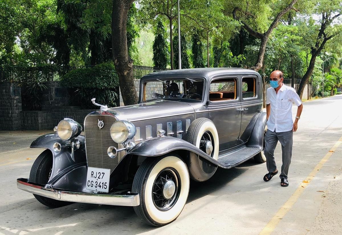 1932 Cadillac V8 Town Sedan is owned by Vasanth Kumar. He takes his car out to support various causes.