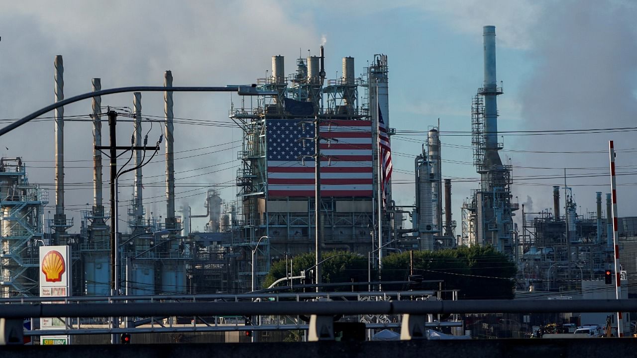 General view of the Marathon petroleum refinery in Carson, California, US. Credit: Reuters File Photo