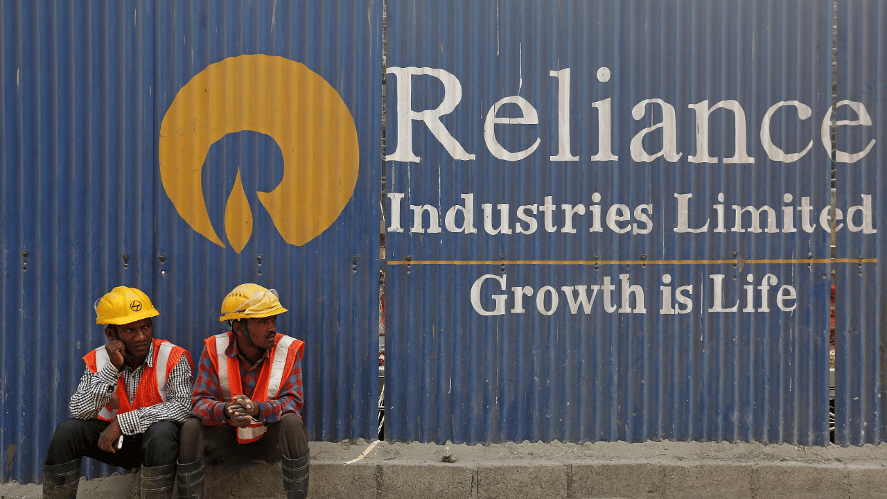 Logo of Reliance Industries in Mumbai. Credit: Reuters Photo