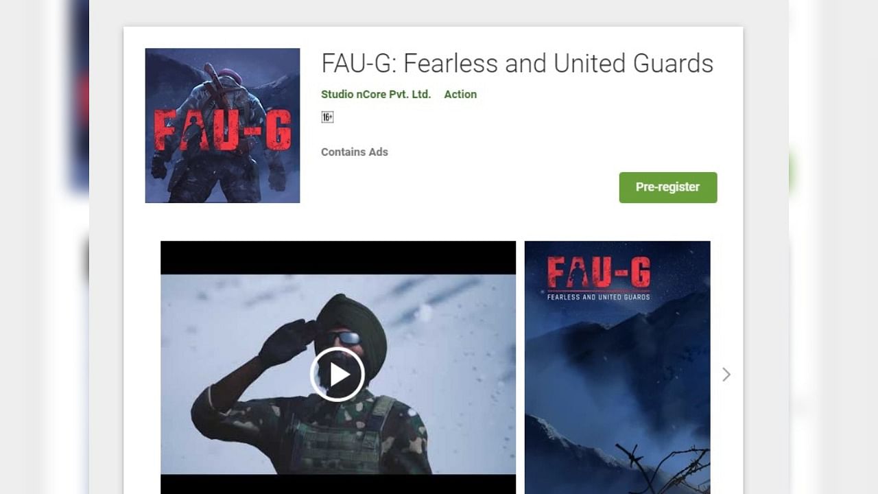 FAU-G is slated to launch on January 26, 2021. Credit: Google Play store 