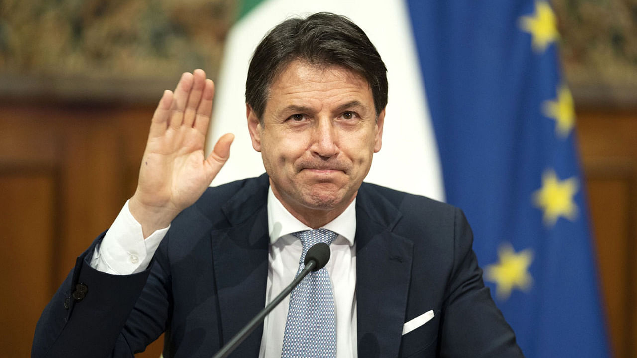 Former Prime Minister Giuseppe Conte. Credit: AFP Photo