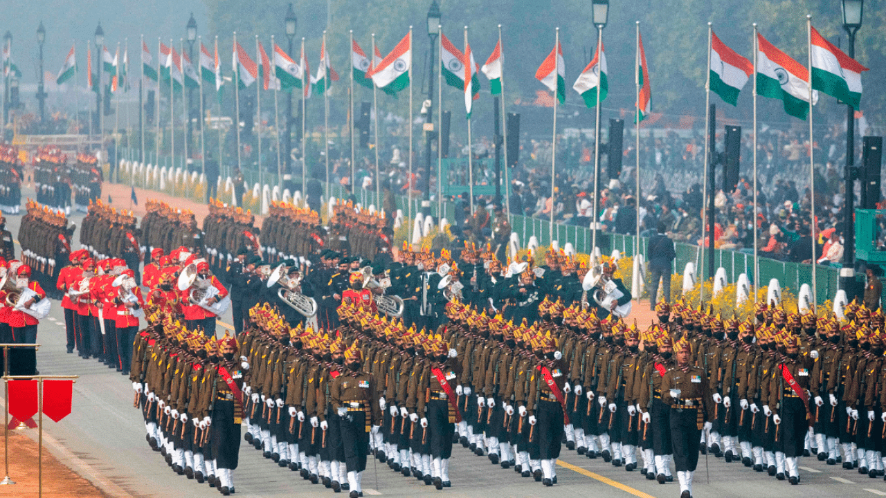 Republic Day Parade full dress rehearsals in New Delhi. Credit: AFP Photo