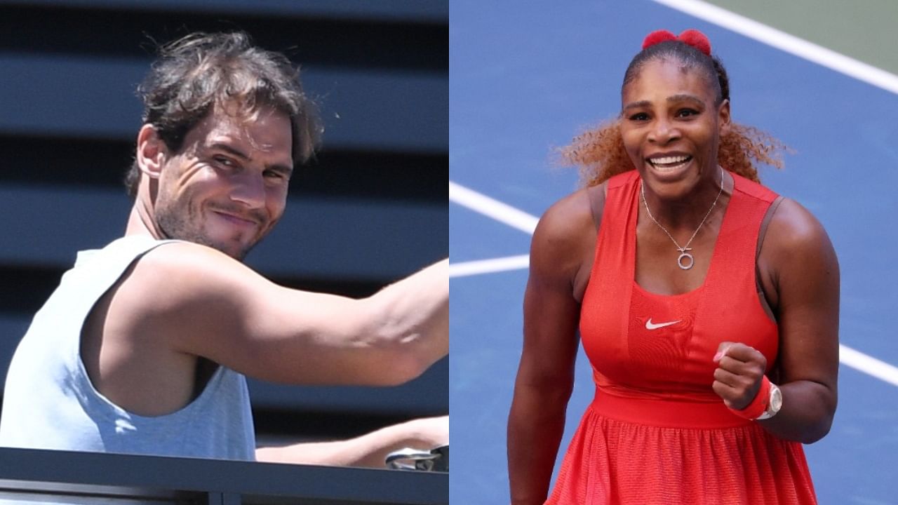 Rafael Nadal (L) and Serena Williams (R). Credit: Reuters and AFP File Photo