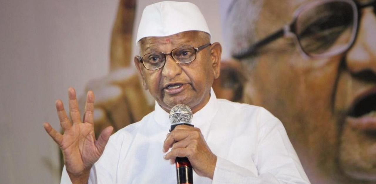 Anna Hazare file photo. Credit: PTI Photo