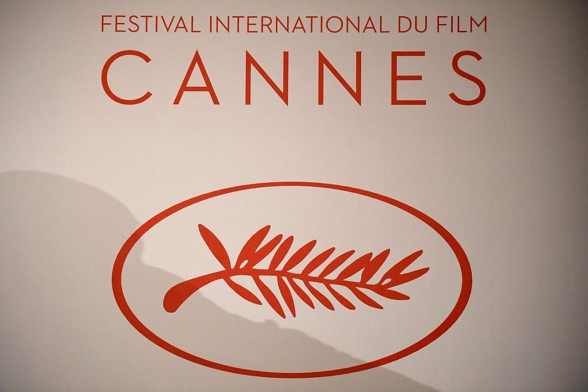 The logo of the International Cannes Film Festival. Credit: AFP. 