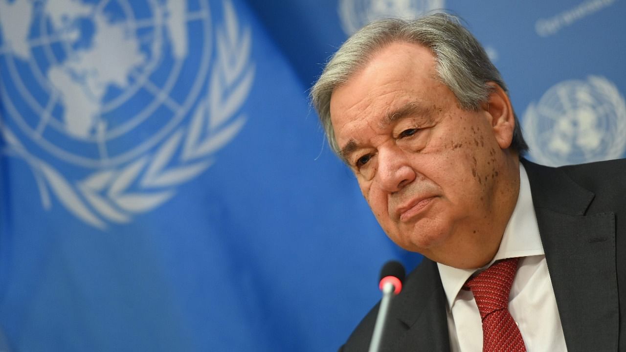 United Nations Secretary General Antonio Guterres. Credit: AFP Photo