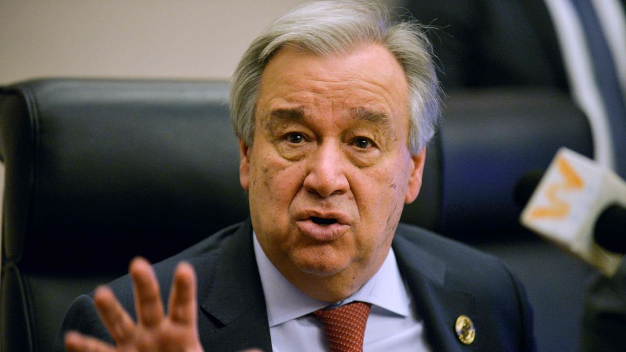 United Nations General-Secretary Antonio Guterres. Credit: AFP File Photo