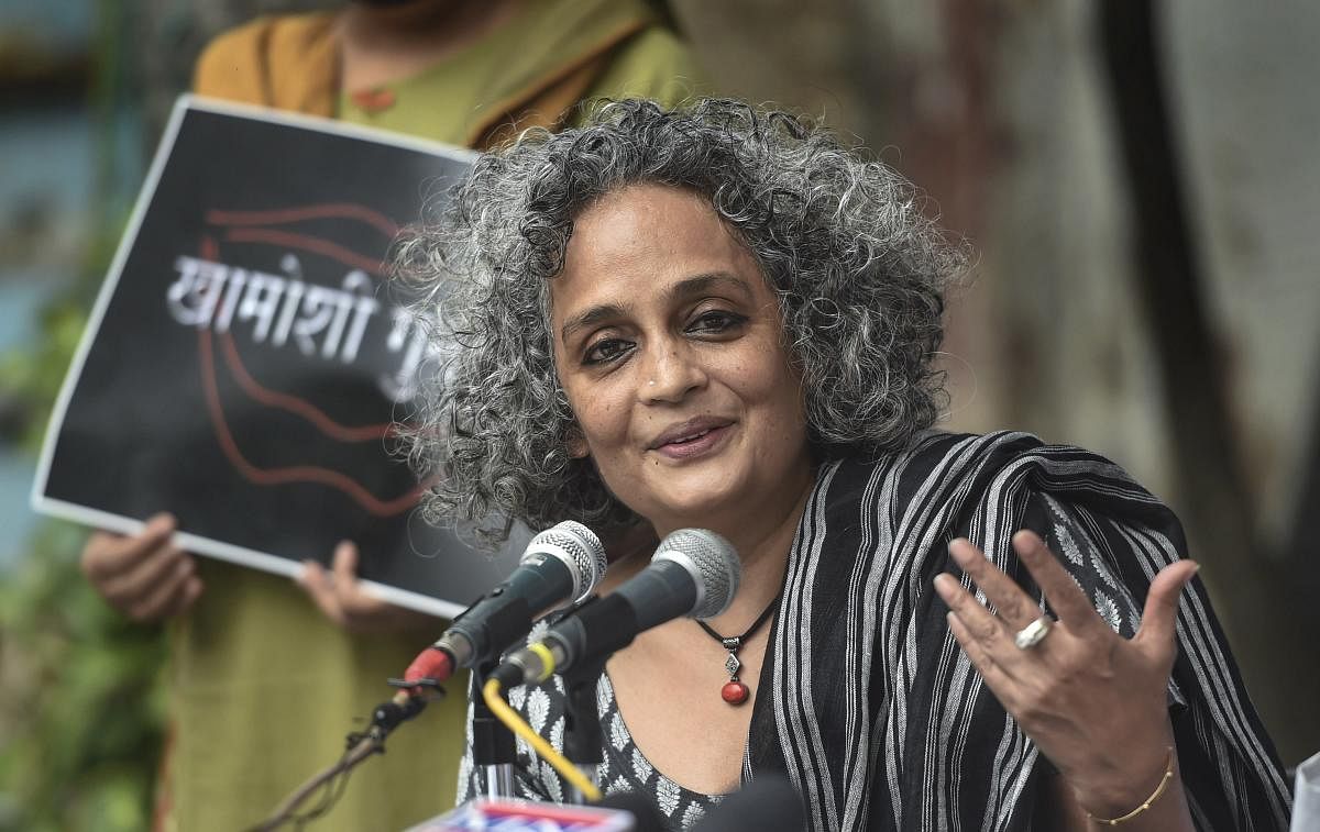 Arundhati Roy. Credit: PTI file photo. 