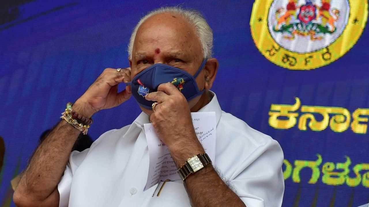 B S Yediyurappa. Credit: PTI file photo.