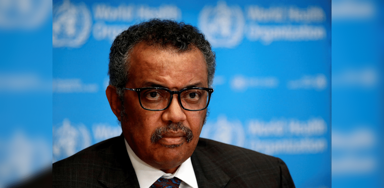 Director General of the World Health Organization (WHO) Tedros Adhanom Ghebreyesus. Credit: Reuters