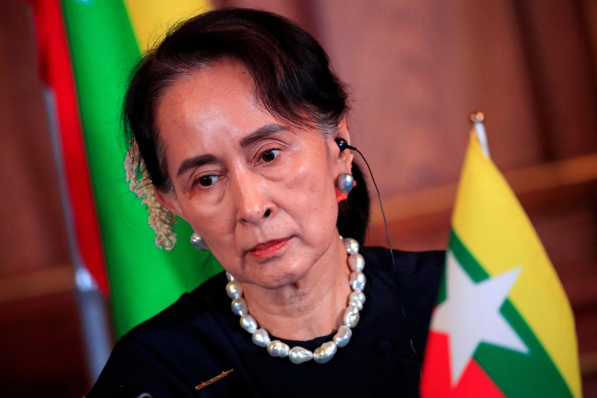 Myanmar's State Counsellor Aung San Suu Kyi. Credit: Reuters File Photo